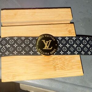 Stainless Steel Black and White Monogram bracelet WILL NOT TARNISH